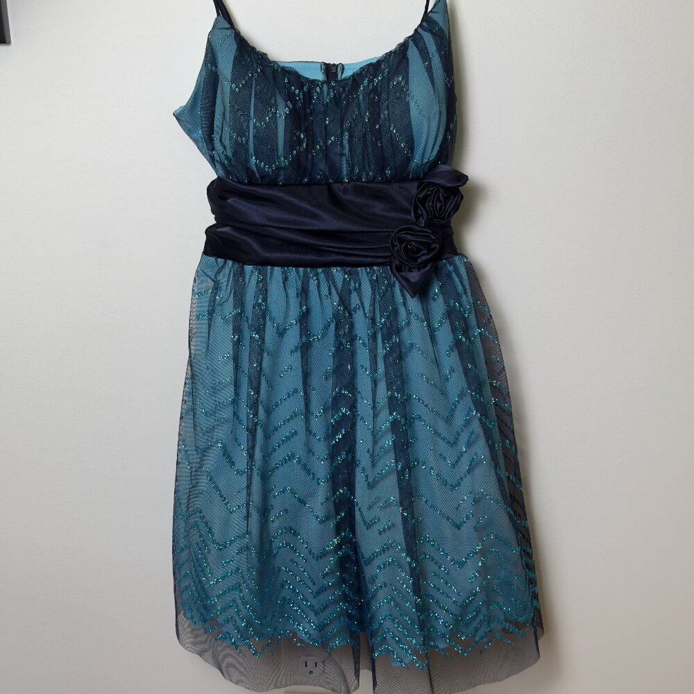 Fun Blue Sparkly Dress (junior size 15)